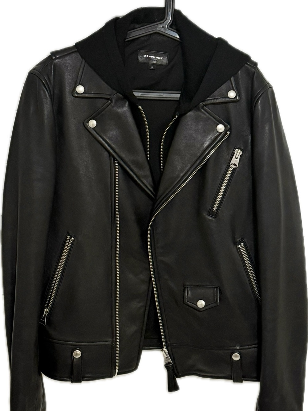 Mackage Black Leather Jacket